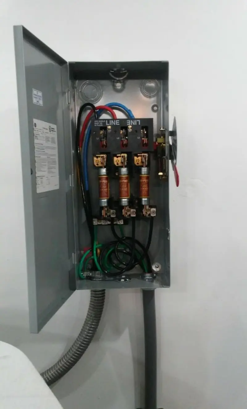 Three-phase disconnect switch installed for Electrical Wiring & Rewiring in Bellflower