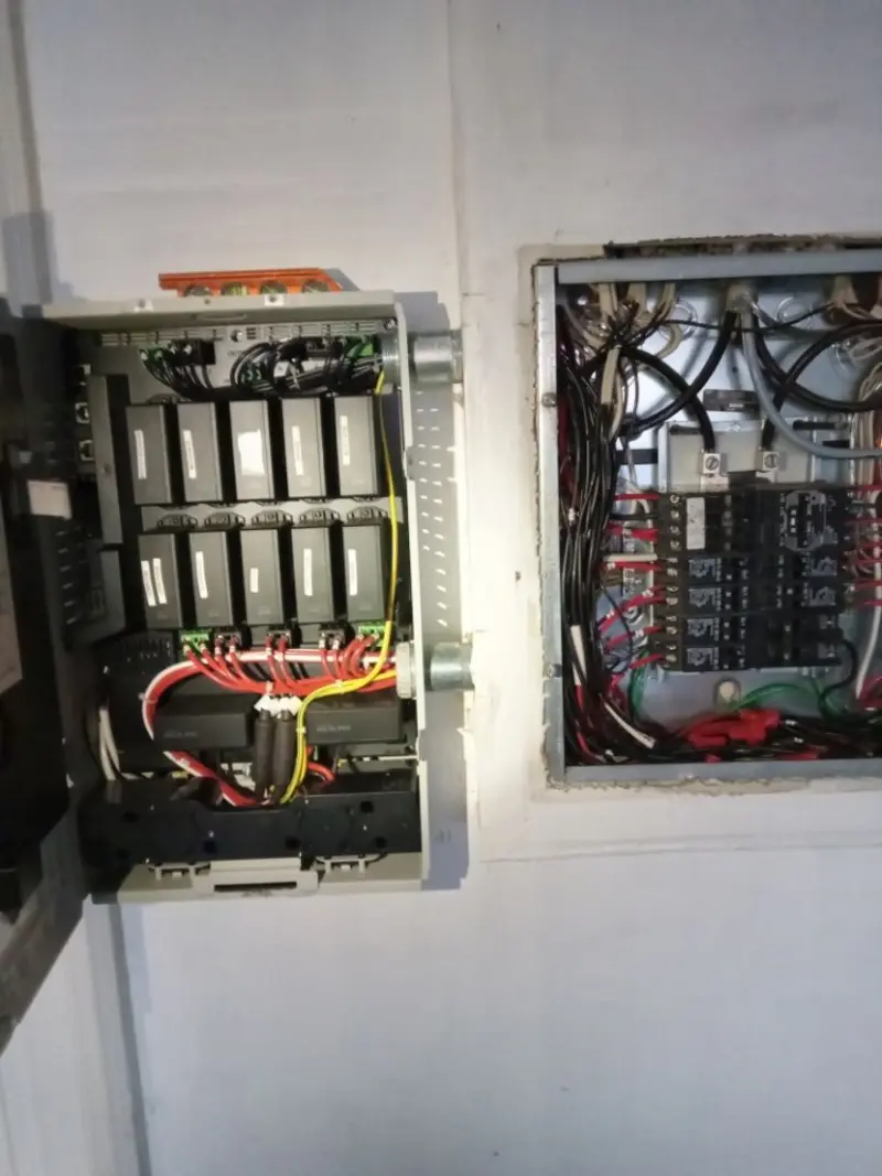 Electrical panel upgrade completed for Security Camera Wiring in Bellflower